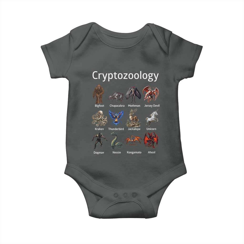 Cryptid Creatures Baby Onesie Cryptozoology Fantasy Mythical Monsters
