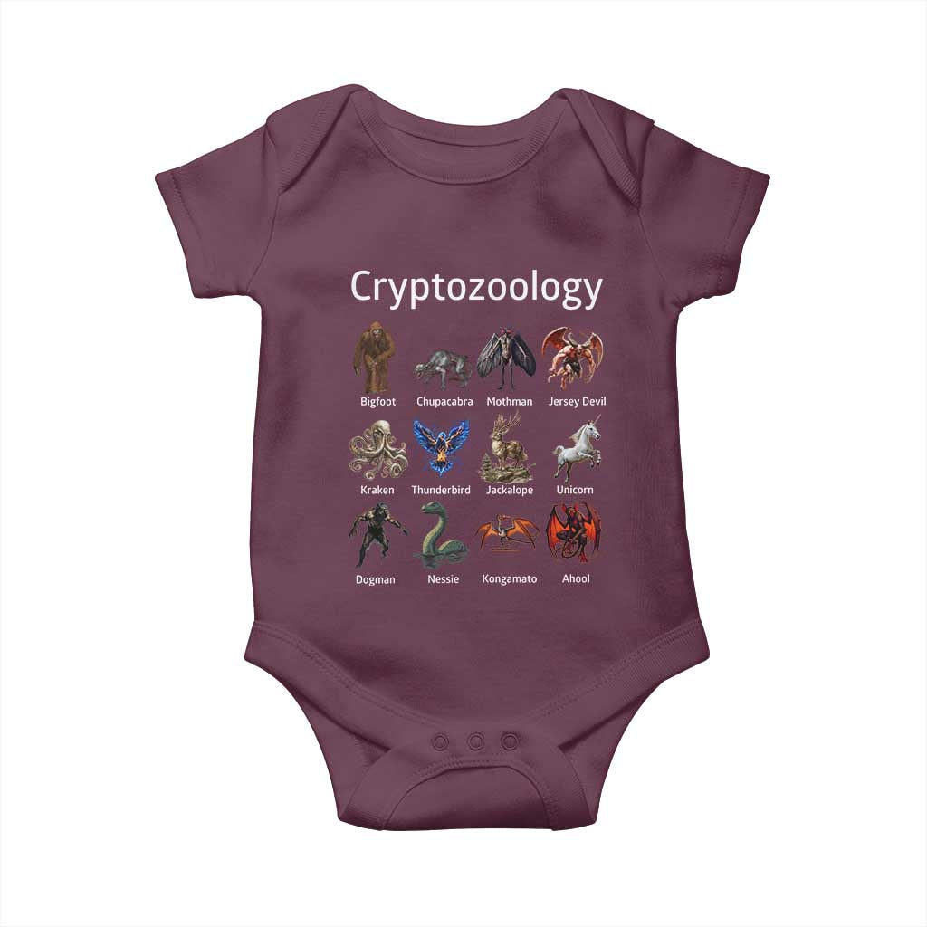 Cryptid Creatures Baby Onesie Cryptozoology Fantasy Mythical Monsters