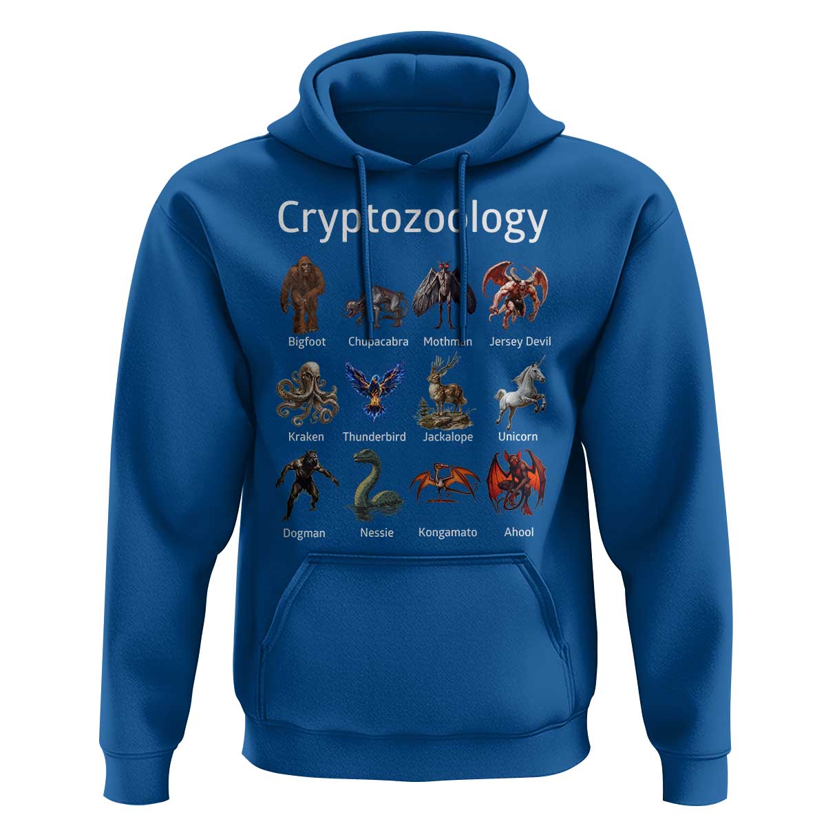 Cryptid Creatures Hoodie Cryptozoology Fantasy Mythical Monsters