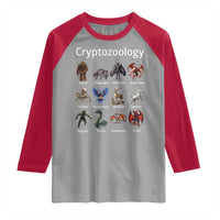 Cryptid Creatures Raglan Shirt Cryptozoology Fantasy Mythical Monsters