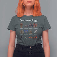 Cryptid Creatures T Shirt For Women Cryptozoology Fantasy Mythical Monsters