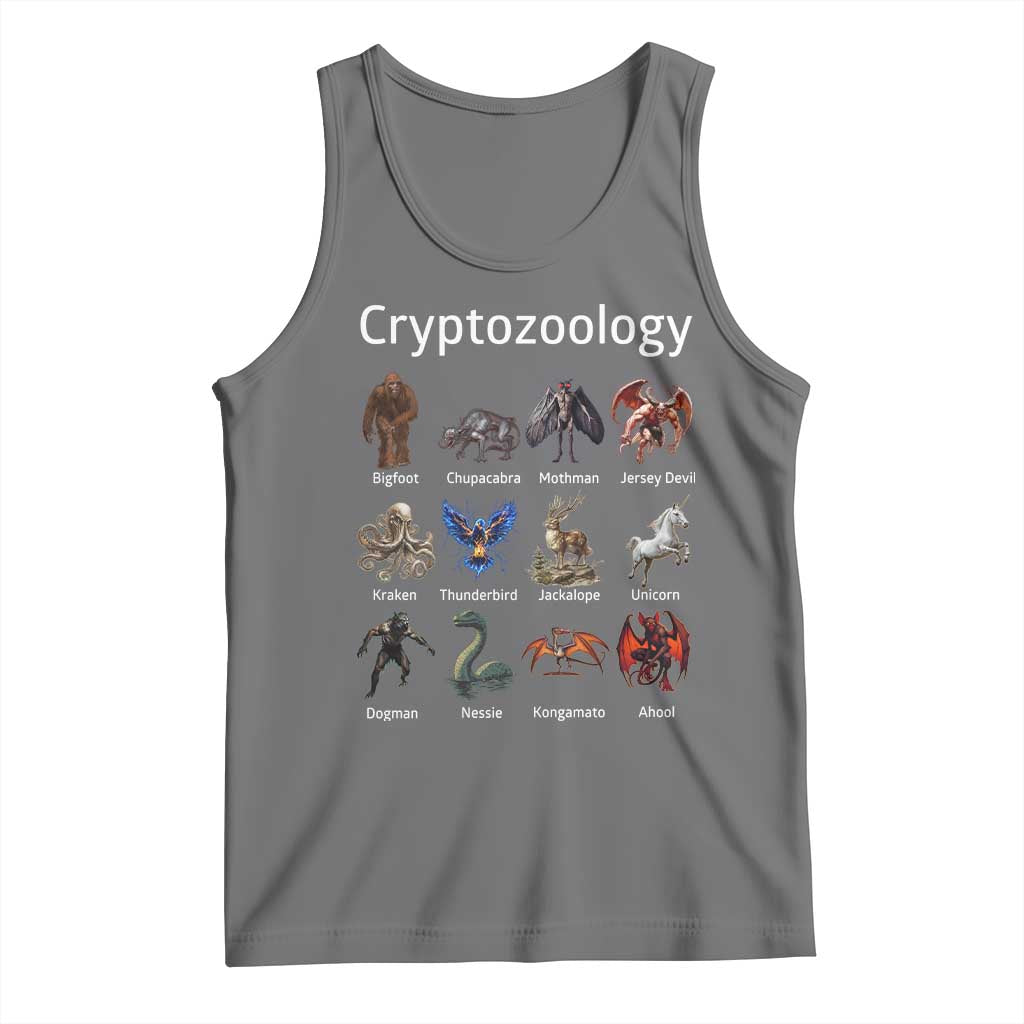 Cryptid Creatures Tank Top Cryptozoology Fantasy Mythical Monsters
