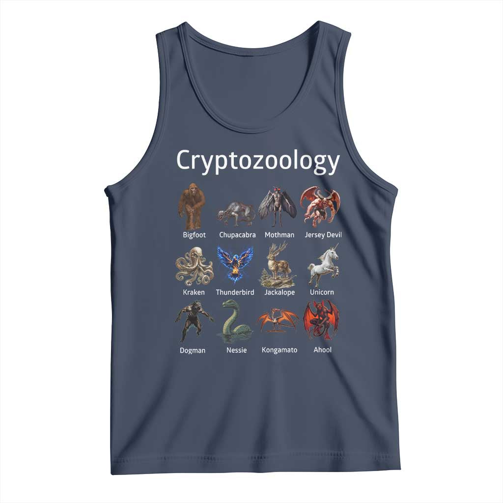 Cryptid Creatures Tank Top Cryptozoology Fantasy Mythical Monsters