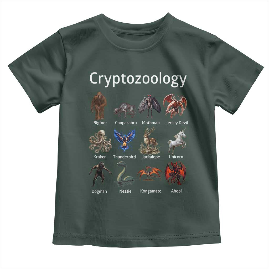 Cryptid Creatures Toddler T Shirt Cryptozoology Fantasy Mythical Monsters