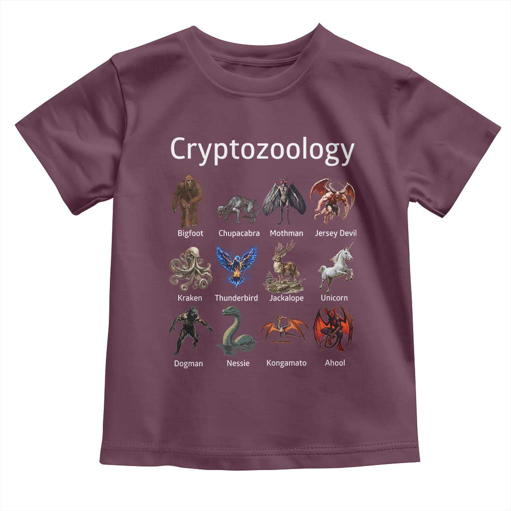Cryptid Creatures Toddler T Shirt Cryptozoology Fantasy Mythical Monsters