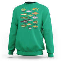 Freshwater Fish Species Sweatshirt Funny Fishing Types Fisherman Dad