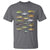 Freshwater Fish Species T Shirt Funny Fishing Types Fisherman Dad
