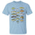 Freshwater Fish Species T Shirt Funny Fishing Types Fisherman Dad