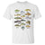 Freshwater Fish Species T Shirt Funny Fishing Types Fisherman Dad