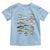 Freshwater Fish Species Toddler T Shirt Funny Fishing Types Fisherman Dad
