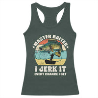 Funny Fishing Master-Baiter Racerback Tank Top Kayak Fishing Dad Grandpa Bass Fish Adult Humor
