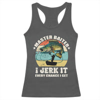 Funny Fishing Master-Baiter Racerback Tank Top Kayak Fishing Dad Grandpa Bass Fish Adult Humor