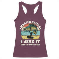 Funny Fishing Master-Baiter Racerback Tank Top Kayak Fishing Dad Grandpa Bass Fish Adult Humor