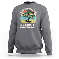 Funny Fishing Master-Baiter Sweatshirt Kayak Fishing Dad Grandpa Bass Fish