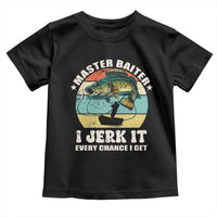 Funny Fishing Master-Baiter Toddler T Shirt Kayak Fishing Dad Grandpa Bass Fish Adult Humor