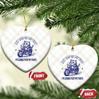 Funny Cat Meme Ceramic Ornament Get Out of My Way Gonna Poop My Pants Adult Humor Meme - Wonder Print Shop