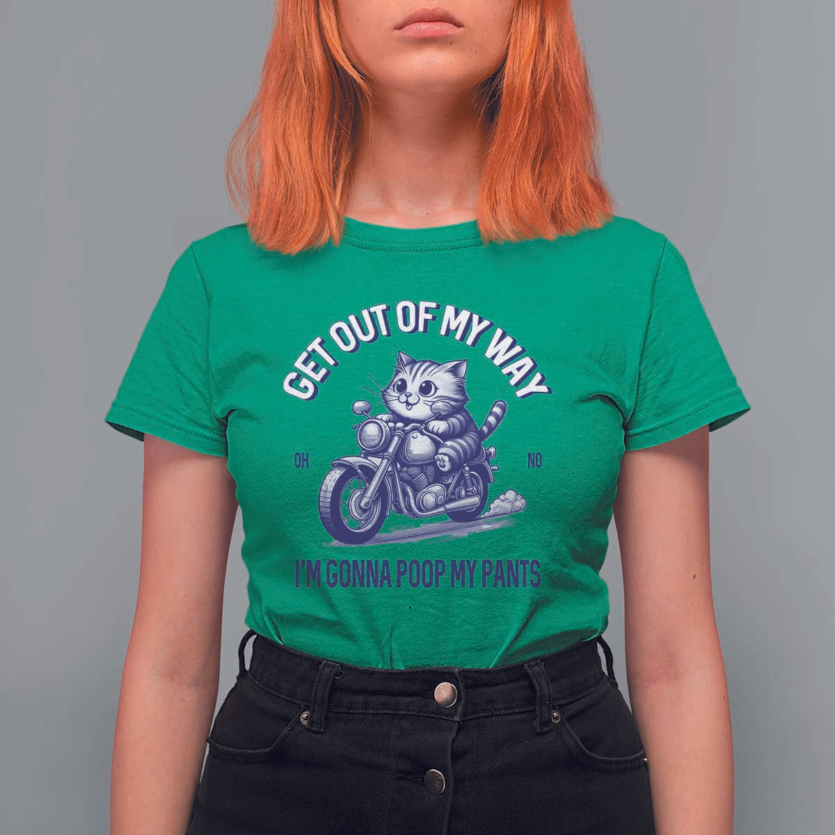 Funny Cat Meme T Shirt For Women Get Out of My Way Gonna Poop My Pants Funny Adult Humor Meme