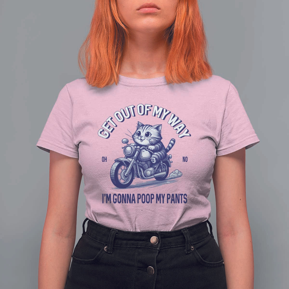 Funny Cat Meme T Shirt For Women Get Out of My Way Gonna Poop My Pants Funny Adult Humor Meme