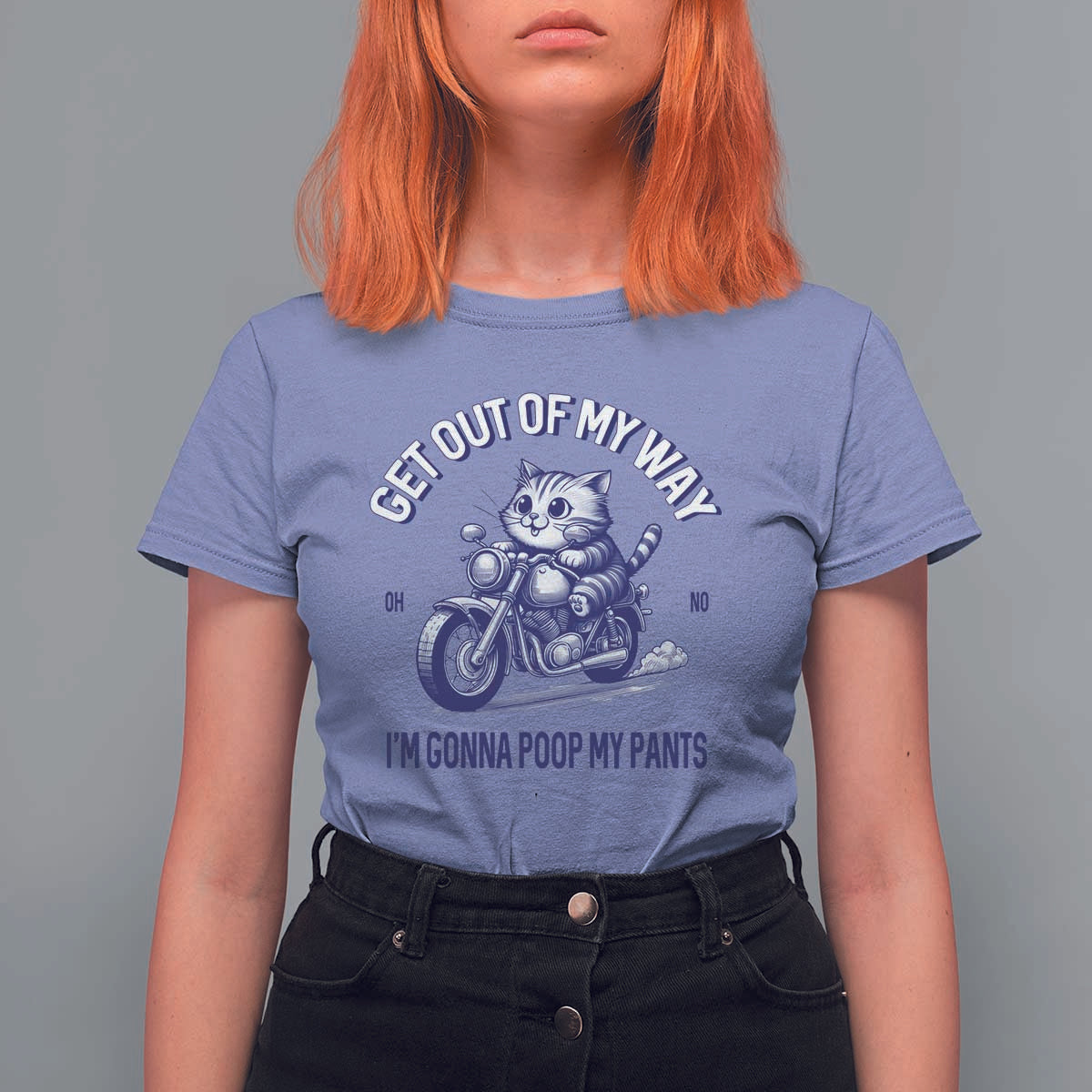 Funny Cat Meme T Shirt For Women Get Out of My Way Gonna Poop My Pants Funny Adult Humor Meme