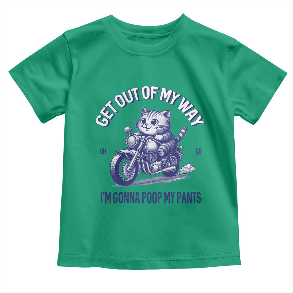 Funny Cat Meme Toddler T Shirt Get Out of My Way Gonna Poop My Pants Adult Humor Meme