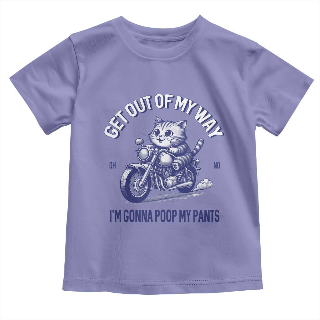 Funny Cat Meme Toddler T Shirt Get Out of My Way Gonna Poop My Pants Adult Humor Meme