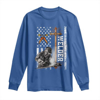 American Welder Long Sleeve Shirt Welding USA Flag Christian Cross