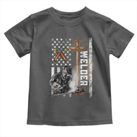 American Welder Toddler T Shirt Welding USA Flag Christian Cross