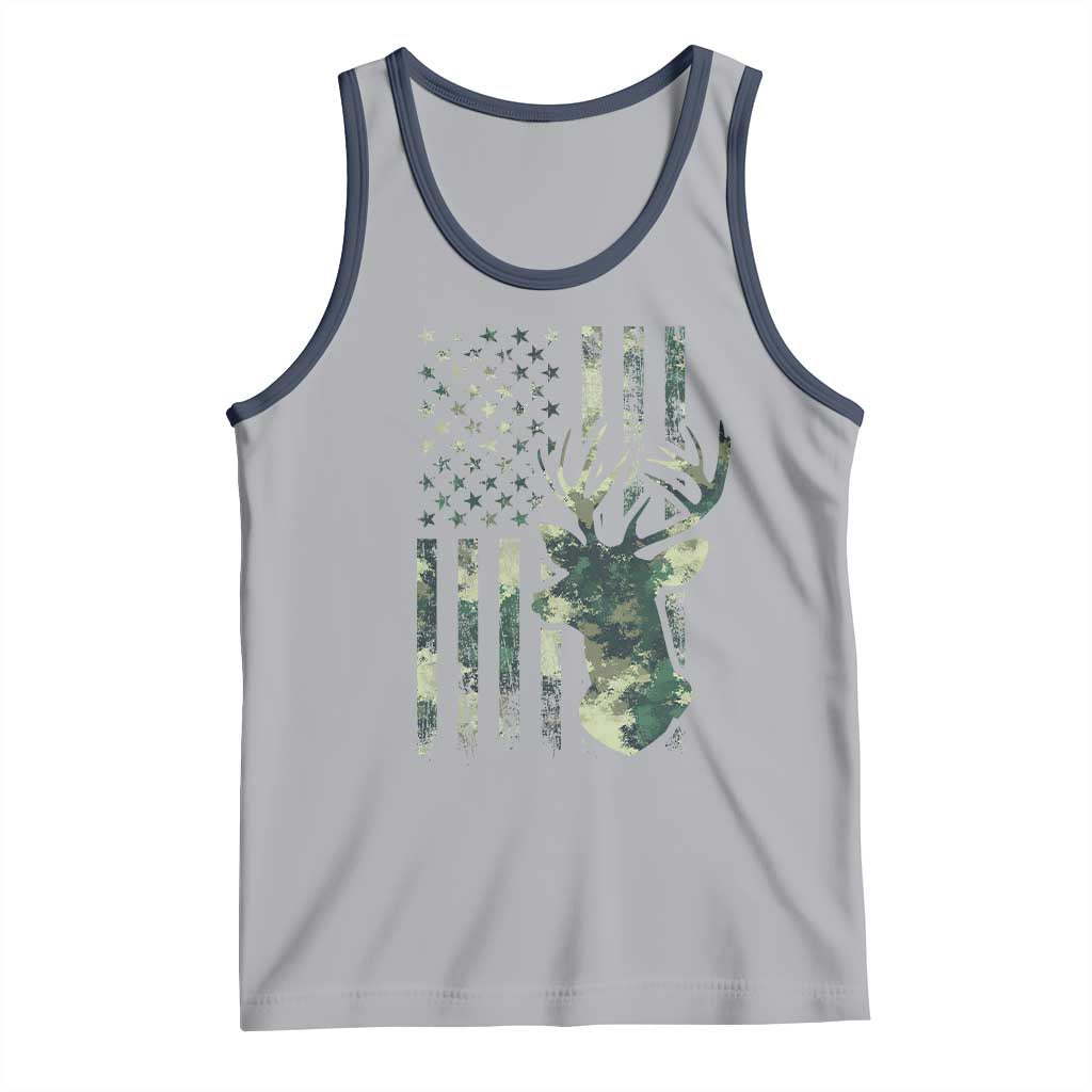 Deer Hunting Camouflage Tank Top Camo US Flag