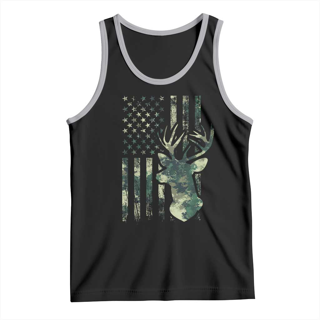 Deer Hunting Camouflage Tank Top Camo US Flag