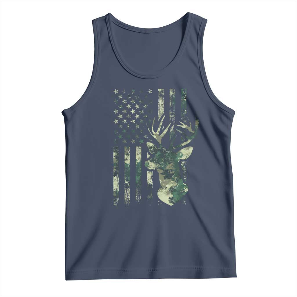 Deer Hunting Camouflage Tank Top Camo US Flag