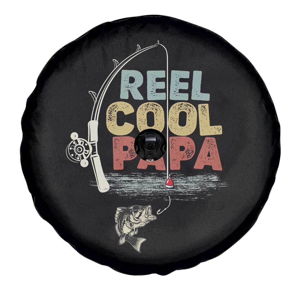 Fishing Dad Spare Tire Cover Reel Cool Papa Retro Vintage