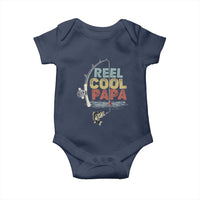 Fishing Dad Baby Onesie Reel Cool Papa Retro Vintage