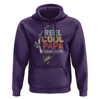 Fishing Dad Hoodie Reel Cool Papa Retro Vintage