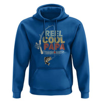 Fishing Dad Hoodie Reel Cool Papa Retro Vintage
