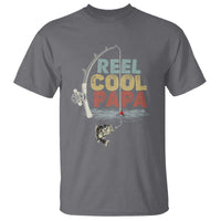 Fishing Dad T Shirt Reel Cool Papa Retro Vintage