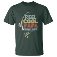 Fishing Dad T Shirt Reel Cool Papa Retro Vintage