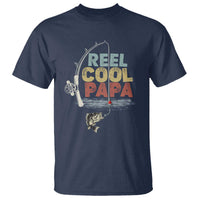 Fishing Dad T Shirt Reel Cool Papa Retro Vintage
