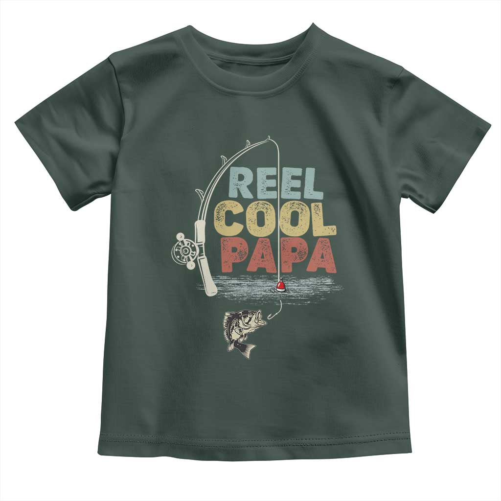 Fishing Dad Toddler T Shirt Reel Cool Papa Retro Vintage