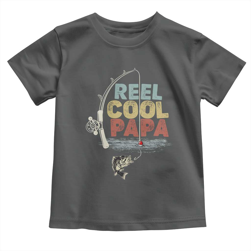 Fishing Dad Toddler T Shirt Reel Cool Papa Retro Vintage