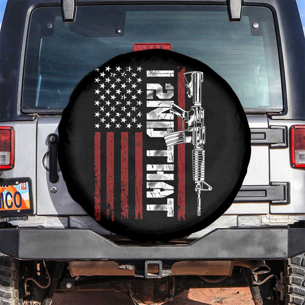Gun Rights Patriotic Spare Tire Cover I 2nd That Second Amendment Pro Gun American Flag