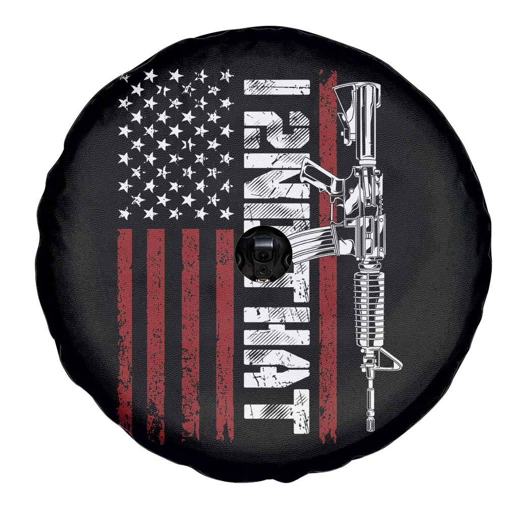 Gun Rights Patriotic Spare Tire Cover I 2nd That Second Amendment Pro Gun American Flag