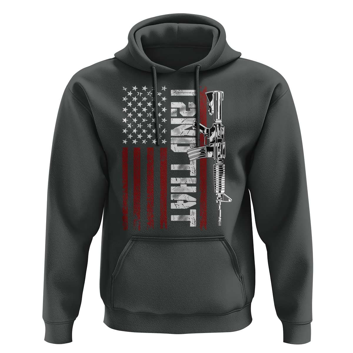 Gun Rights Patriotic Hoodie I 2nd That Second Amendment Pro Gun American Flag