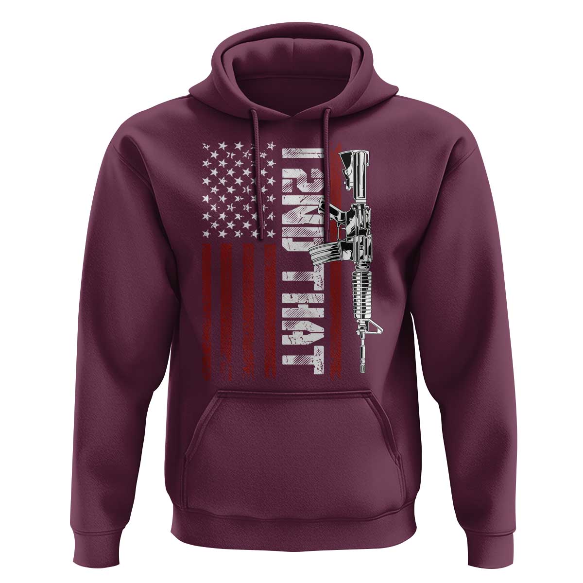 Gun Rights Patriotic Hoodie I 2nd That Second Amendment Pro Gun American Flag