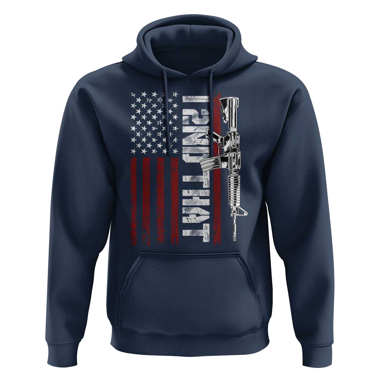 Gun Rights Patriotic Hoodie I 2nd That Second Amendment Pro Gun American Flag