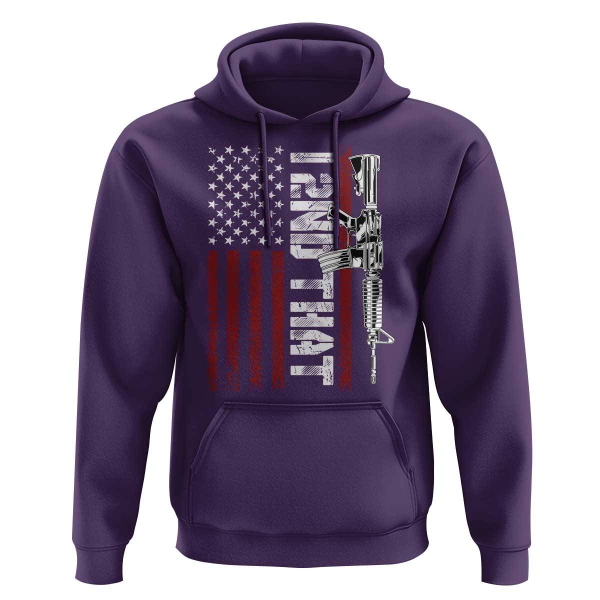 Gun Rights Patriotic Hoodie I 2nd That Second Amendment Pro Gun American Flag