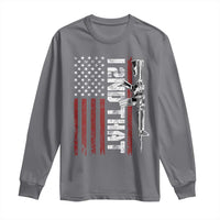 Gun Rights Patriotic Long Sleeve Shirt I 2nd That Second Amendment Pro Gun American Flag