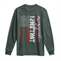 Gun Rights Patriotic Long Sleeve Shirt I 2nd That Second Amendment Pro Gun American Flag