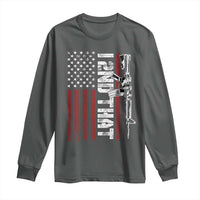 Gun Rights Patriotic Long Sleeve Shirt I 2nd That Second Amendment Pro Gun American Flag