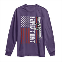 Gun Rights Patriotic Long Sleeve Shirt I 2nd That Second Amendment Pro Gun American Flag