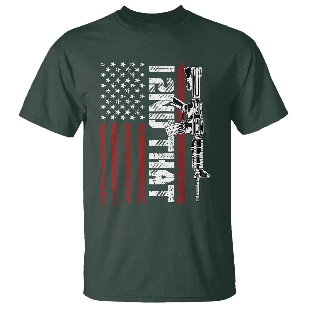Gun Rights Patriotic T Shirt I 2nd That Second Amendment Pro Gun American Flag